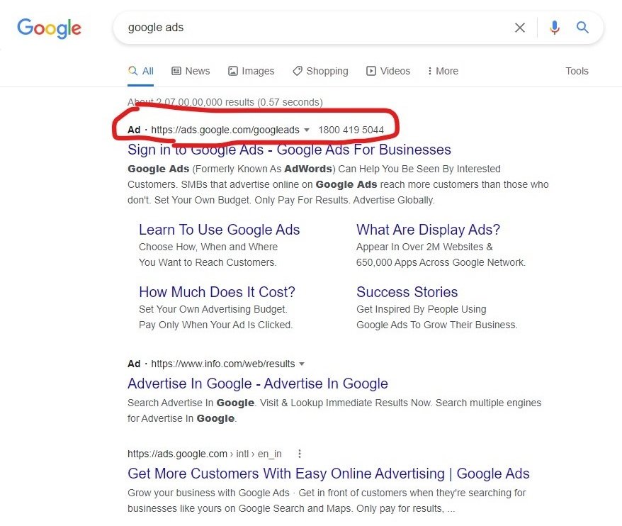 Search Engine Marketing screenshot